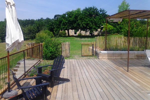 aménagement d'une terrasse bois en Gironde